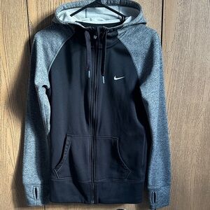 Nike Black and Gray Hoodie